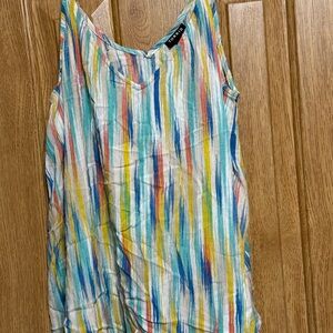 Torrid Multicolor Striped Tank Top
